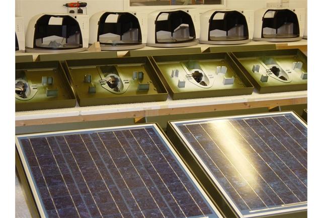 Solar panels galore and assembly development – 4,000 off in total.