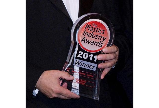 Winning our first Plastics Industry Award for Toolmaker of the Year, 2011.
