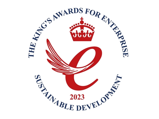 We are proud to announce that we have been awarded a King's Award For Enterprise - Sustainable Development - 2023