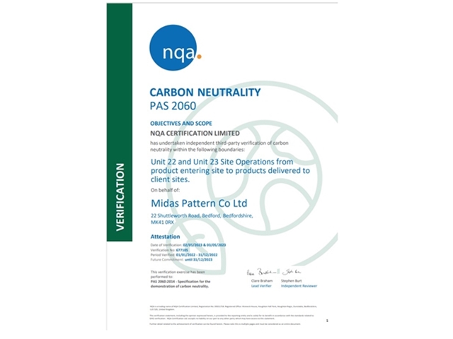 PAS 2060 Carbon Neutral Certification succesfully renewed